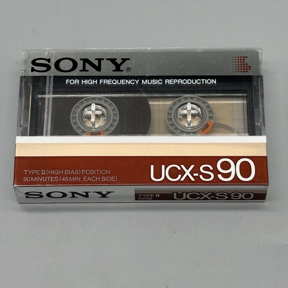 SONY UCX-S 90 Audio Cassette Blank Tape Type II High Bias Made in Japan Vintage‎